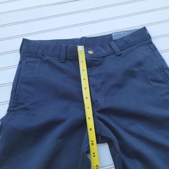 BOYS HUSKY GEORGE NO STAIN WRINKLE STRAIGHT FIT UNIFORM SCHOOL PANTS NAVY 10 H - Picture 7 of 10